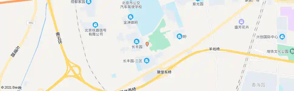 北京长丰园二区_公交站地图_北京公交_妙搜公交查询2025