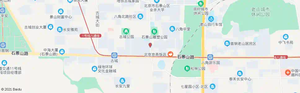 北京八角西街_公交站地图_北京公交_妙搜公交查询2025