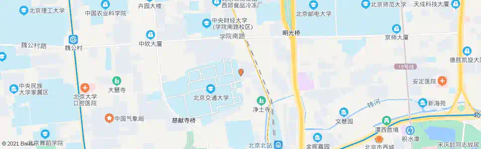 北京北京交通大学东门_公交站地图_北京公交_妙搜公交查询2025