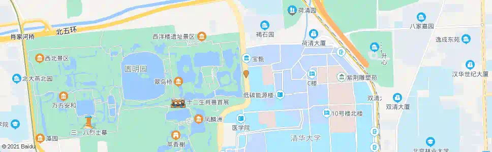 北京清华附中_公交站地图_北京公交_妙搜公交查询2025