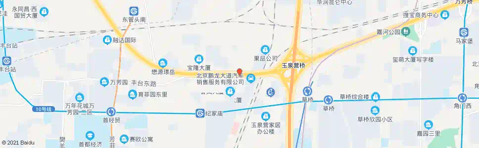 北京玉泉营桥西_公交站地图_北京公交_妙搜公交查询2025