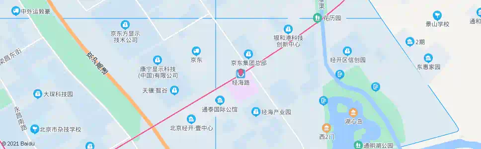 北京经海路站_公交站地图_北京公交_妙搜公交查询2025
