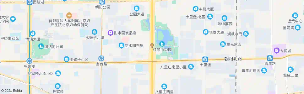 北京红领巾桥北_公交站地图_北京公交_妙搜公交查询2025