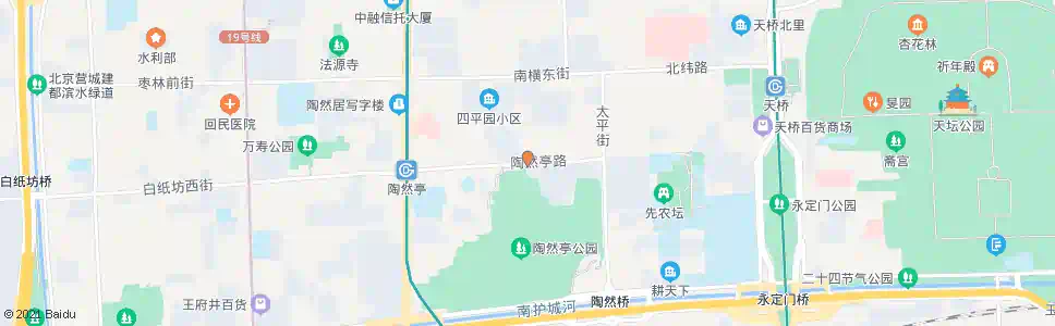 北京陶然亭公园北门_公交站地图_北京公交_妙搜公交查询2025