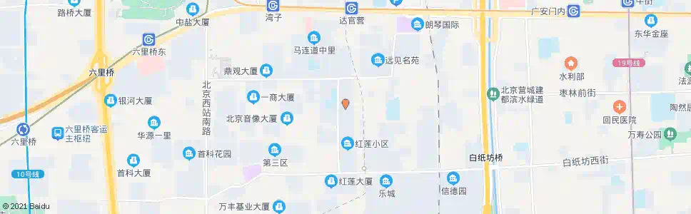 北京红莲中里东_公交站地图_北京公交_妙搜公交查询2025