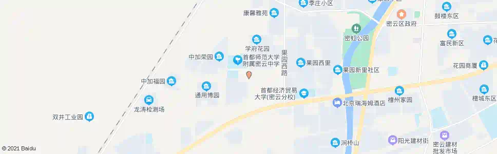 北京密云一中_公交站地图_北京公交_妙搜公交查询2025
