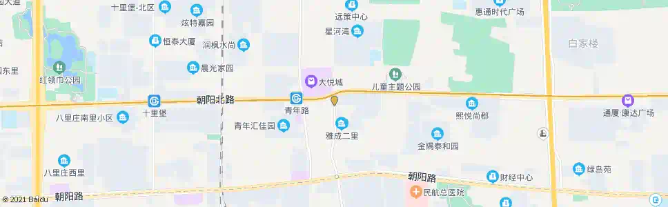 北京青年路小区南_公交站地图_北京公交_妙搜公交查询2025