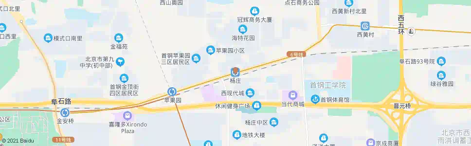 北京杨庄_公交站地图_北京公交_妙搜公交查询2025