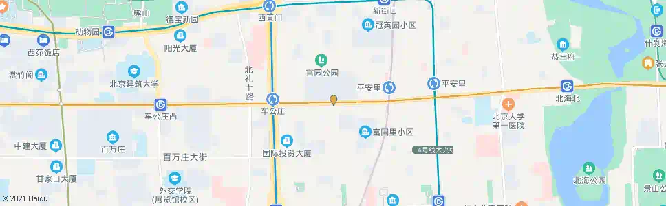 北京官园_公交站地图_北京公交_妙搜公交查询2025