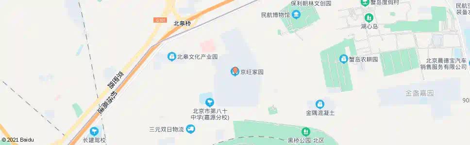 北京京旺家园中街北口_公交站地图_北京公交_妙搜公交查询2025
