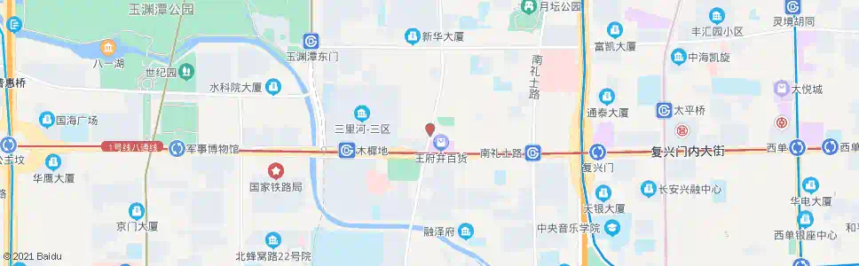北京三里河东路南口_公交站地图_北京公交_妙搜公交查询2025