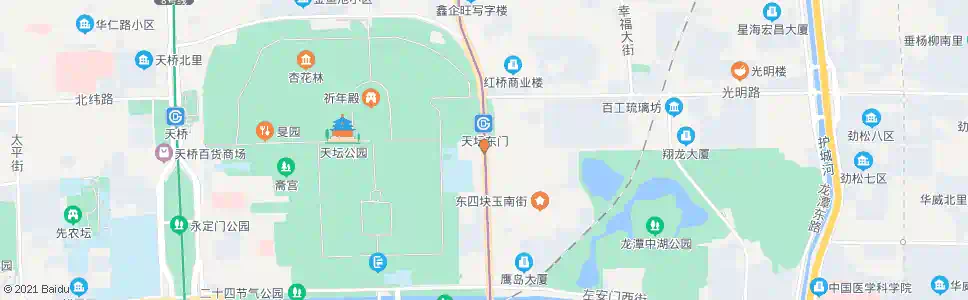 北京龙潭路西口_公交站地图_北京公交_妙搜公交查询2025