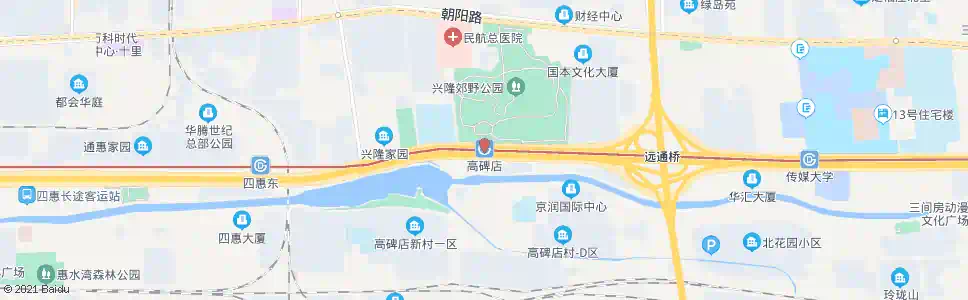 北京高碑店站_公交站地图_北京公交_妙搜公交查询2025