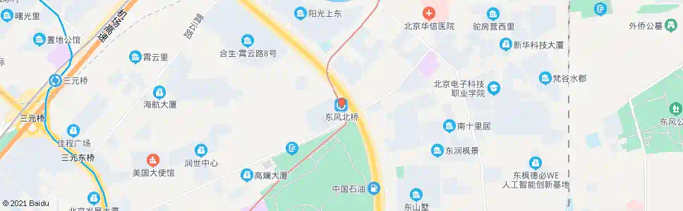 北京东风北桥站_公交站地图_北京公交_妙搜公交查询2025