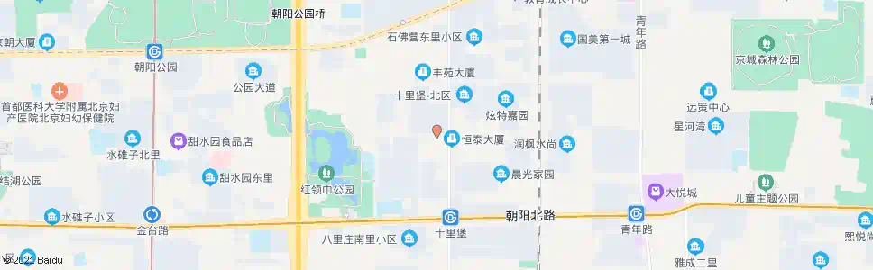 北京八里庄北里东站_公交站地图_北京公交_妙搜公交查询2025