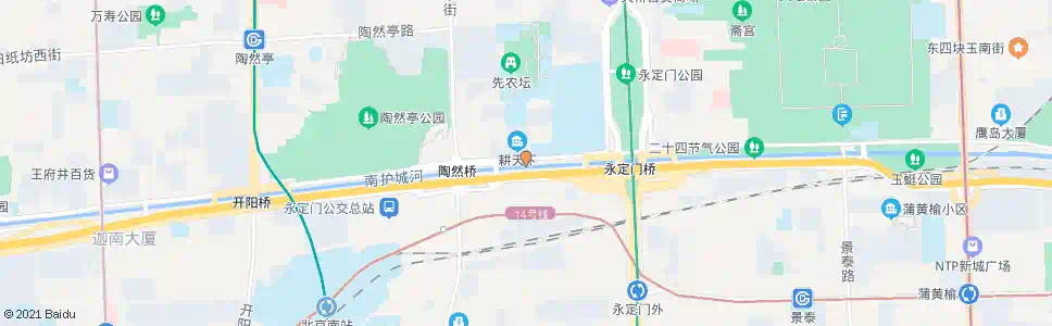 北京陶然桥东_公交站地图_北京公交_妙搜公交查询2025