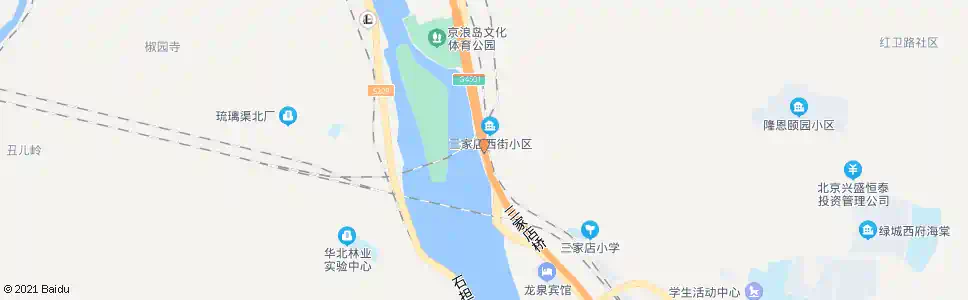 北京三家店后街_公交站地图_北京公交_妙搜公交查询2025