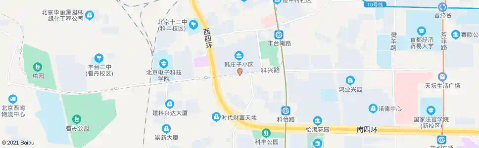 北京韩庄子南_公交站地图_北京公交_妙搜公交查询2025