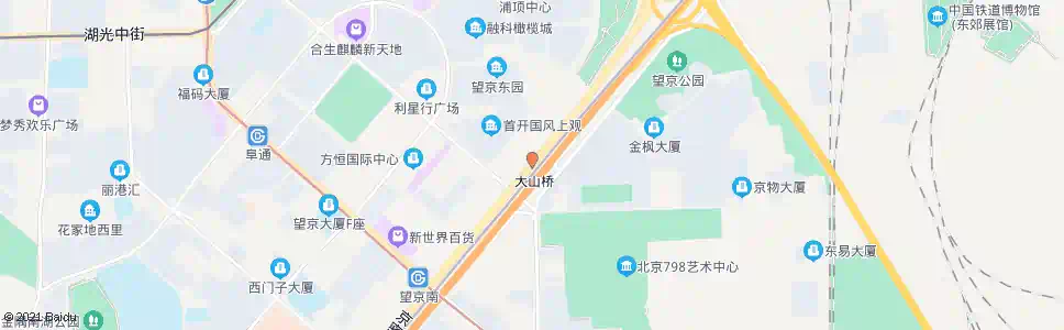 北京大山桥东_公交站地图_北京公交_妙搜公交查询2025