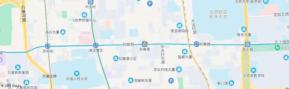 北京知春里_公交站地图_北京公交_妙搜公交查询2025