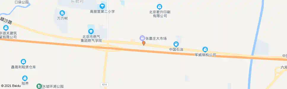 北京张喜庄东口_公交站地图_北京公交_妙搜公交查询2025