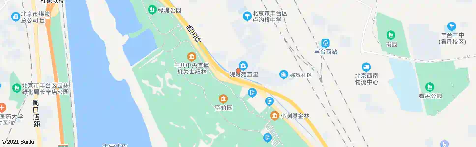 北京晓月苑五里_公交站地图_北京公交_妙搜公交查询2025