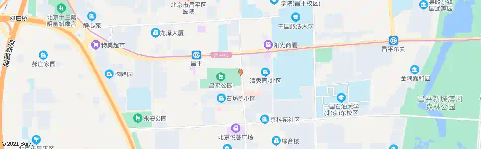 北京昌平中心公园东门_公交站地图_北京公交_妙搜公交查询2025