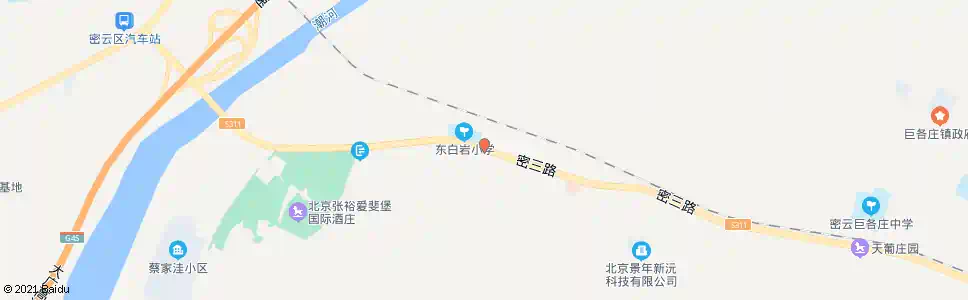 北京东白岩小桥_公交站地图_北京公交_妙搜公交查询2025