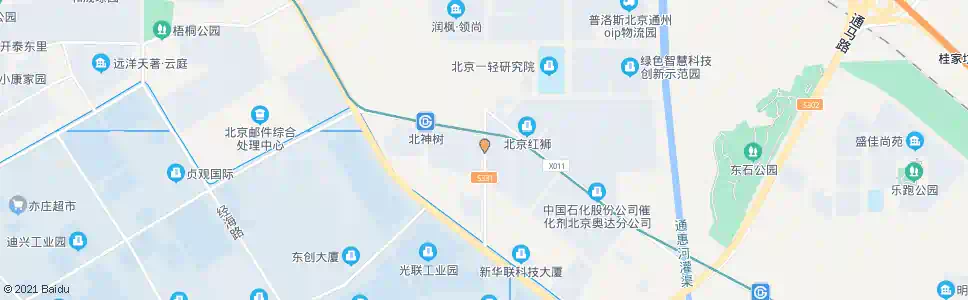 北京北神树东口_公交站地图_北京公交_妙搜公交查询2025