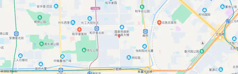 北京和平里路口南_公交站地图_北京公交_妙搜公交查询2025