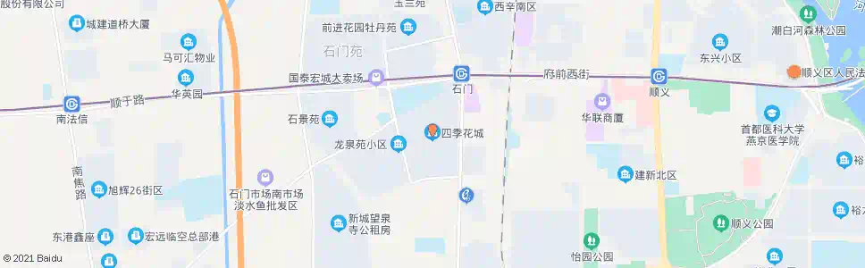 北京万科四季花城_公交站地图_北京公交_妙搜公交查询2025