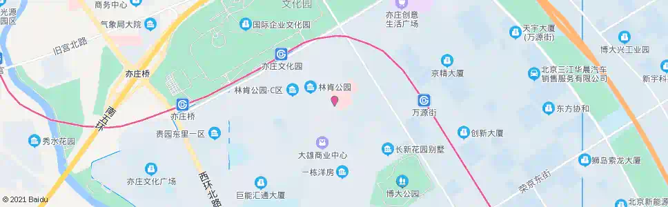 北京大雄城市花园_公交站地图_北京公交_妙搜公交查询2025