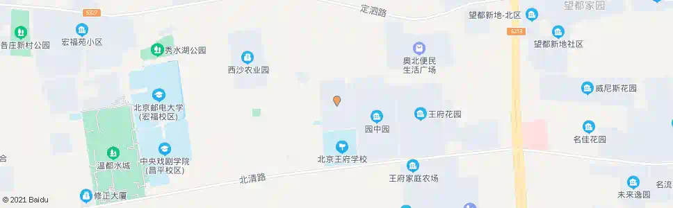 北京王府温馨公寓_公交站地图_北京公交_妙搜公交查询2025