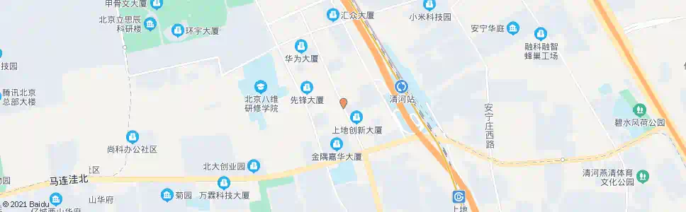 北京上地五街_公交站地图_北京公交_妙搜公交查询2025