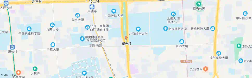 北京明光桥北_公交站地图_北京公交_妙搜公交查询2025
