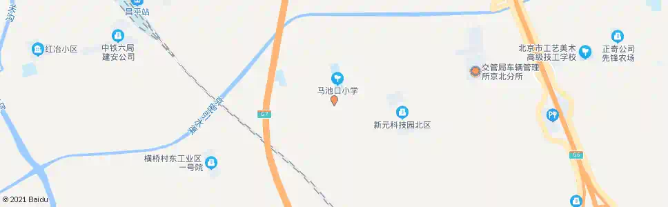 北京马池口村西_公交站地图_北京公交_妙搜公交查询2025