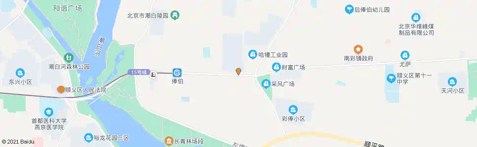 北京南彩工业园_公交站地图_北京公交_妙搜公交查询2025