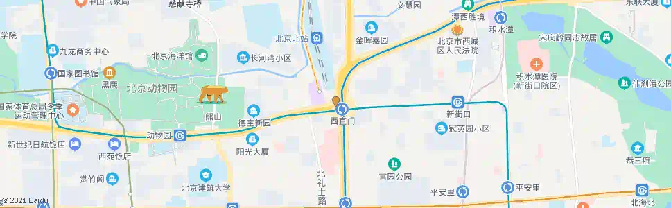 北京地铁西直门站_公交站地图_北京公交_妙搜公交查询2025