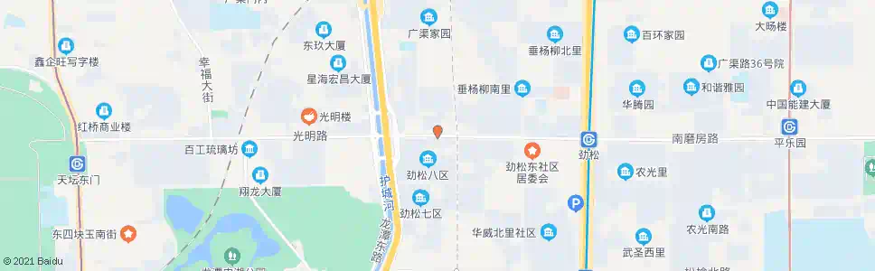 北京光明桥东_公交站地图_北京公交_妙搜公交查询2025