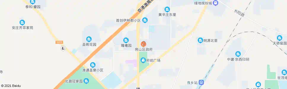 北京房山区政府_公交站地图_北京公交_妙搜公交查询2025