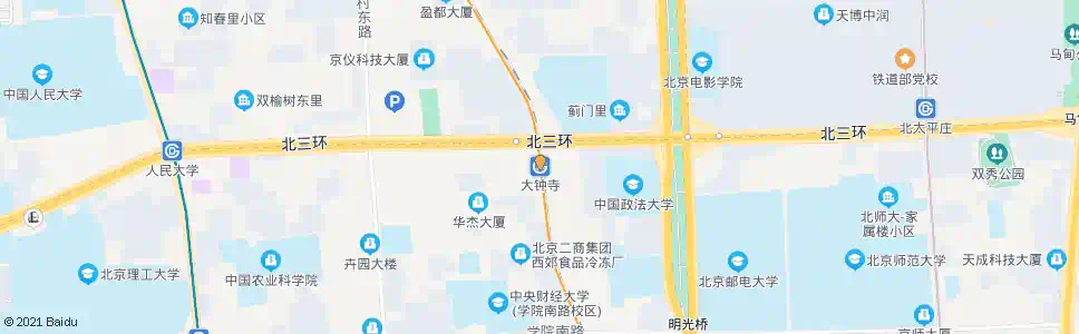 北京大钟寺站_公交站地图_北京公交_妙搜公交查询2025