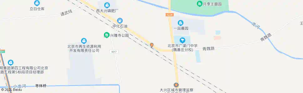 北京魏善庄火车站_公交站地图_北京公交_妙搜公交查询2025