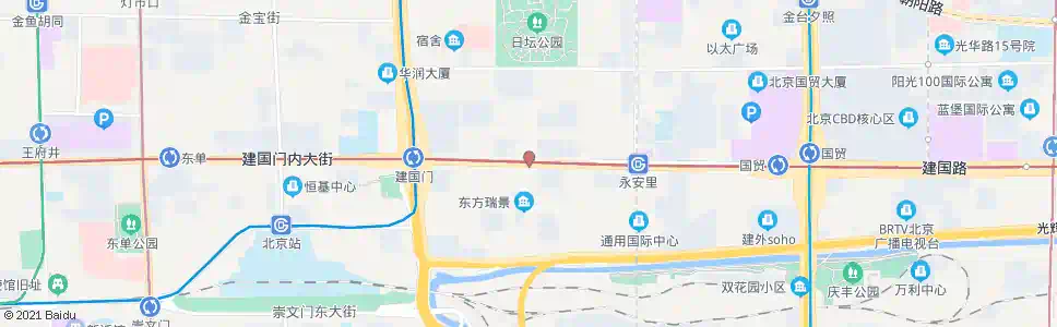 北京日坛路_公交站地图_北京公交_妙搜公交查询2025