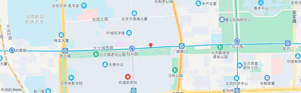 北京牡丹园东_公交站地图_北京公交_妙搜公交查询2025
