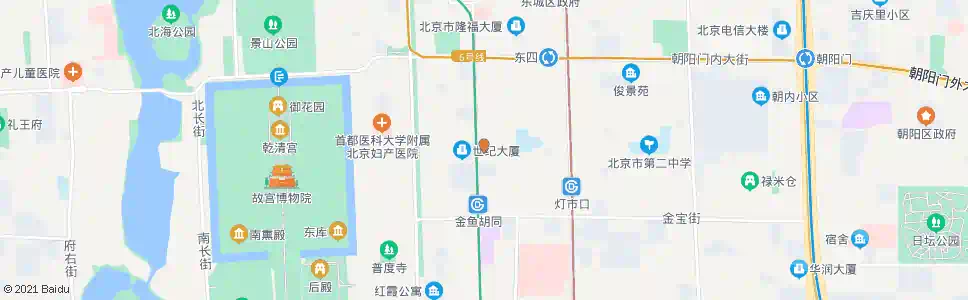 北京灯市西口_公交站地图_北京公交_妙搜公交查询2025