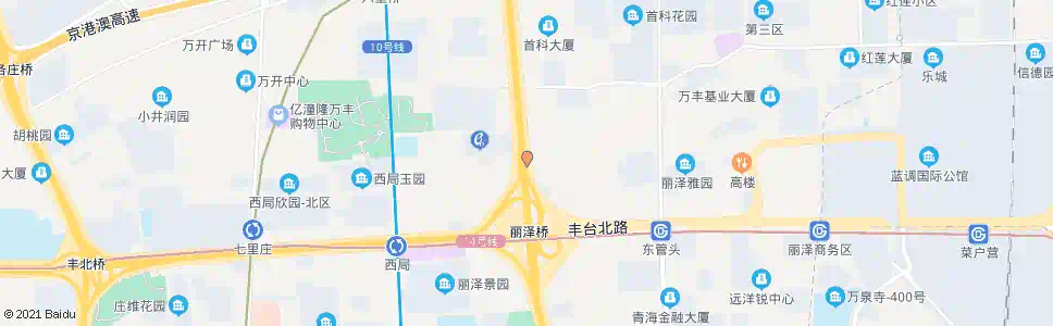 北京丽泽桥北_公交站地图_北京公交_妙搜公交查询2025