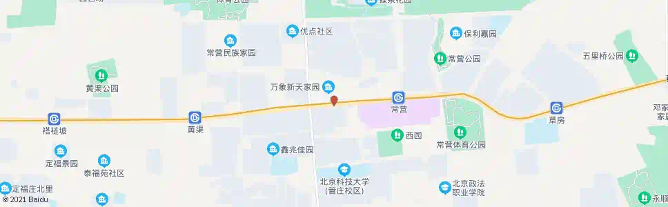 北京常营路口东_公交站地图_北京公交_妙搜公交查询2025