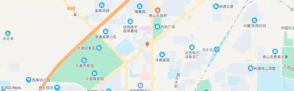 北京良乡北关(西)_公交站地图_北京公交_妙搜公交查询2025