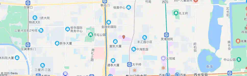北京金融街购物中心_公交站地图_北京公交_妙搜公交查询2025