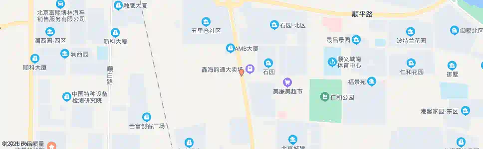 北京石园南大街_公交站地图_北京公交_妙搜公交查询2025